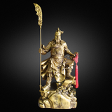  Quà Tặng Phong Thủy Tượng Quan Công đồng vàng kích thước 64 x 30 x 15 cm 