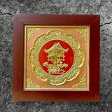  Quà Tặng Tranh Chùa Một Cột kích thước 42 x 42 cm 