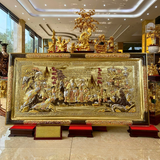  Quà Mừng Thọ Tranh Mừng Thọ kích thước 80 x 155 cm dát tam khí 
