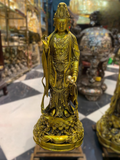  Quà Tặng Phong Thủy Tượng Phật Quan Âm đồng vàng cao 68 cm 