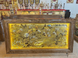  Quà Tặng Tranh Vinh Hoa Phú Quý đồng vàng dát tam khí kích thước 90 x 170 cm 