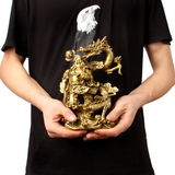  Quà Tặng Sếp Tượng Di Lặc đồng vàng kích thước 24 x 14 x 9 cm 