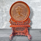  Quà Tặng Tranh Chùa Một Cột đồng đỏ đường kính 30 cm chiều cao 48 cm 