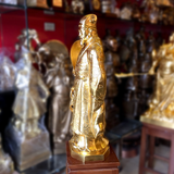  Quà Tặng Phong Thủy Tượng Khổng Minh đồng đỏ dát vàng cao 50 cm 