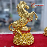  Quà Tặng Sếp Tượng Mã Đáo Thành Công dát vàng kích thước 37 x 25 cm 