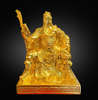  Quà Tặng Phong Thủy Tượng Quan Công dát vàng kích thước 22 x 14 x 14 cm 