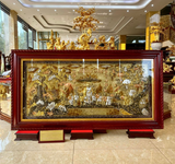  Quà Mừng Thọ Tranh Mừng Thọ kích thước 90 x 170 cm dát tam khí 