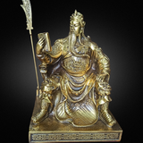  Quà Tặng Phong Thủy Tượng Quan Công đồng vàng cao 24 cm 