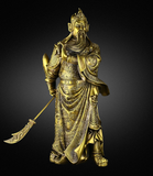  Quà Tặng Phong Thủy Tượng Quan Công đồng vàng kích thước 38 x 15 cm 