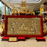  Quà Mừng Thọ Tranh Mừng Thọ kích thước 75 x 135 cm dát tam khí 