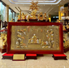 Quà Mừng Thọ Tranh Mừng Thọ kích thước 75 x 135 cm dát tam khí