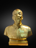  Quà Tặng Sếp Tượng Bác Hồ đồng đỏ dát vàng 24K cao 50 cm 