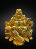  Quà Tặng Sếp Tượng Di Lặc dát vàng kích thước 18 x 15 x 16 cm 