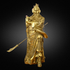 Quà Tặng Phong Thủy Tượng Quan Công đồng vàng kích thước 37 x 15 cm