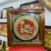  Quà Tặng Doanh Nghiệp Tranh Hoa Sen kích thước 42 x 42 cm mạ vàng 24K 