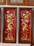  Quà Tặng Phong Thủy Tranh Cá Chép Trông Trăng kích thước 100 x 40 cm 
