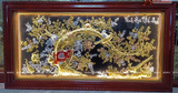  Quà Tặng Tranh Vinh Hoa Phú Quý đồng vàng kích thước 90 x 170 cm 