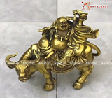  Quà Tặng Sếp Tượng Di Lặc đồng vàng kích thước 18 x 21 x 7 cm 