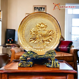  Quà Tặng Doanh Nghiệp Tranh Hoa Sen đường kính 20 cm 