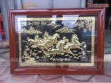 Quà Tân Gia Tranh đồng Mã Đáo Thành Công kích thước 81 x 61 cm 