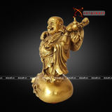  Quà Tặng Sếp Tượng Di Lặc đồng vàng kích thước 24 x 21 cm 