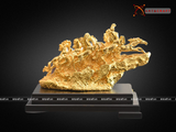  Quà Tặng Sếp Tượng Mã Đáo Thành Công dát vàng kích thước 16 x 29 cm 