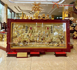  Quà Mừng Thọ Tranh Mừng Thọ kích thước 90 x 170 cm dát tam khí 