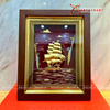  Quà Tặng Khai Trương Tranh đồng Thuận Buồm Xuôi Gió kích thước 20 x 25 cm dát vàng 24K 