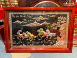  Quà Tân Gia Tranh đồng Mã Đáo Thành Công kích thước 70 x 107 dát tam khí 