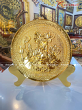  Quà Tặng Doanh Nghiệp Tranh Hoa Sen đường kính 20 cm cao 25 cm 