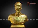  Quà Tặng Sếp Tượng Bác Hồ đồng đỏ dát vàng 24K cao 70 cm 