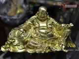  Quà Tặng Sếp Tượng Di Lặc đồng vàng kích thước 32 x 62 cm 