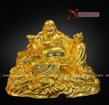  Quà Tặng Sếp Tượng Di Lặc dát vàng kích thước 26 x 35 x 26 cm 