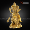 Quà Tặng Phong Thủy Tượng Quan Công đồng vàng kích thước 37 x 20 x 25 cm