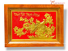 Quà Tặng Tranh Vinh Hoa Phú Quý mạ vàng 24k kích thước 38 x 54 cm