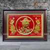  Quà Tặng Tranh Chùa Một Cột kích thước 38 x 54 cm mạ vàng 24k 