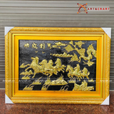  Quà Tân Gia Tranh đồng Mã Đáo Thành Công kích thước 75 x 55 cm 