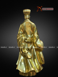  Quà Tặng Phong Thủy Tượng Khổng Minh dát vàng kích thước 50 x 24 cm 