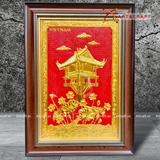  Quà Tặng Tranh Chùa Một Cột kích thước 40 x 55 cm 