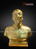  Quà Tặng Sếp Tượng Bác Hồ đồng đỏ dát vàng 24K cao 50 cm 