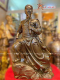  Quà Tặng Sếp Tượng Trần Hưng Đạo đồng đỏ hun nâu cao 42 cm 