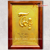  Quà Tặng Mẹ Tranh Chữ Thọ kích thước 48 x 68 cm mạ vàng 24k 