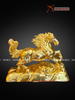  Quà Tặng Sếp Tượng Mã Đáo Thành Công dát vàng 24K kích thước 27 x 35 x 10 cm 