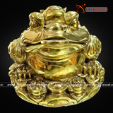  Quà Tặng Phong Thủy Tượng Thiềm Thừ đồng vàng kích thước 30 x 25 x 25 cm 