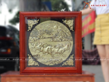  Quà Tân Gia Tranh đồng Mã Đáo Thành Công kích thước 81 x 81 cm 