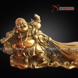  Quà Tặng Sếp Tượng Di Lặc kéo bị cao 21 cm 