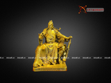  Quà Tặng Phong Thủy Tượng Quan Công đồng vàng kích thước 39 x 24 x28 cm 