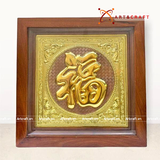  Quà Tặng Mẹ Tranh Chữ Phúc kích thước 38 x 38 chữ mạ vàng 24k 