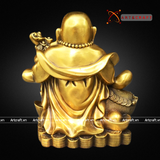  Quà Tặng Sếp Tượng Di Lặc đồng vàng 30 x 24 x 16 cm 