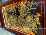  Quà Tặng Tranh Vinh Hoa Phú Quý đồng vàng kích thước 88 x 118 cm 